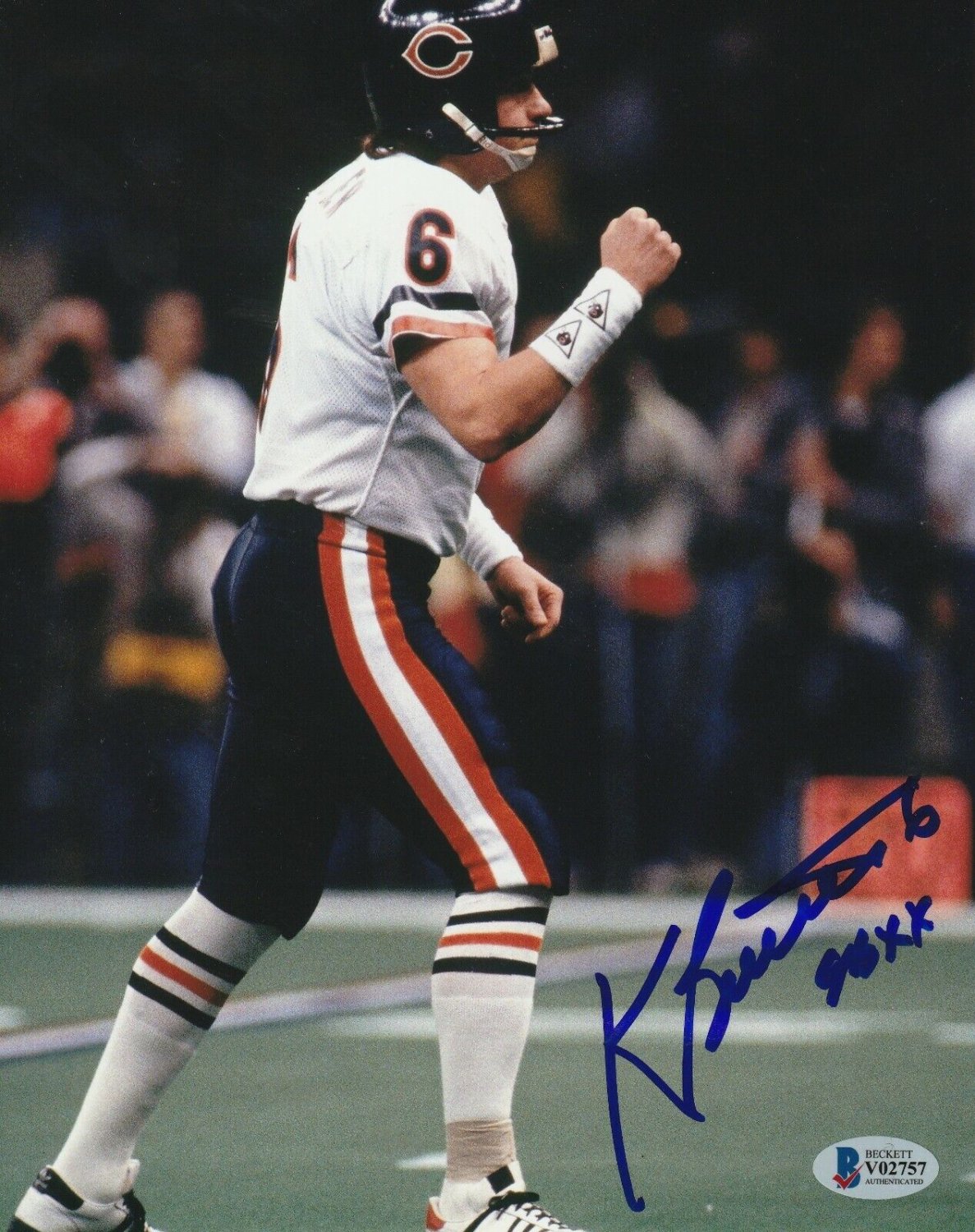 Kevin Butler Autographed Signed Chicago Bears 8X10 Photo With