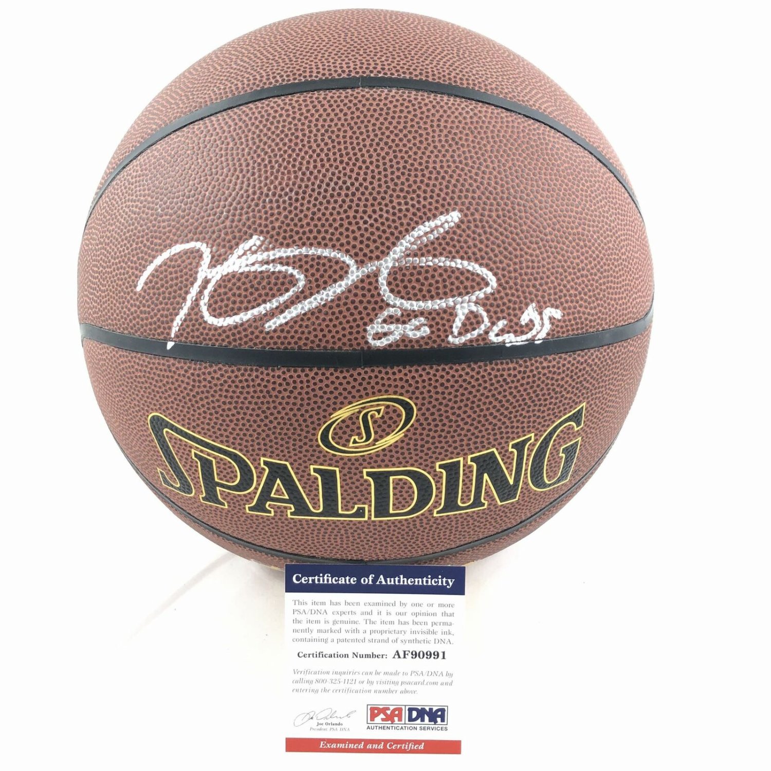 kevin durant autographed basketball