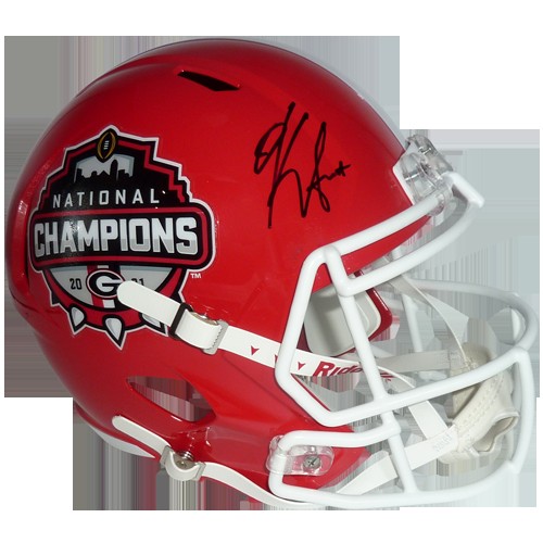 Kirby Smart Autographed Signed Bulldogs (2021 National Champs) Deluxe FullSize Replica