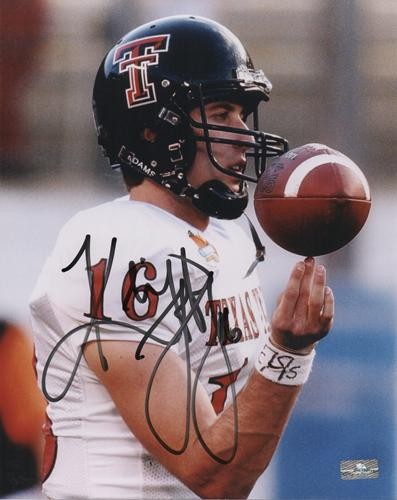 Kliff Kingsbury Autographed Signed Auto Texas Tech Red Raiders