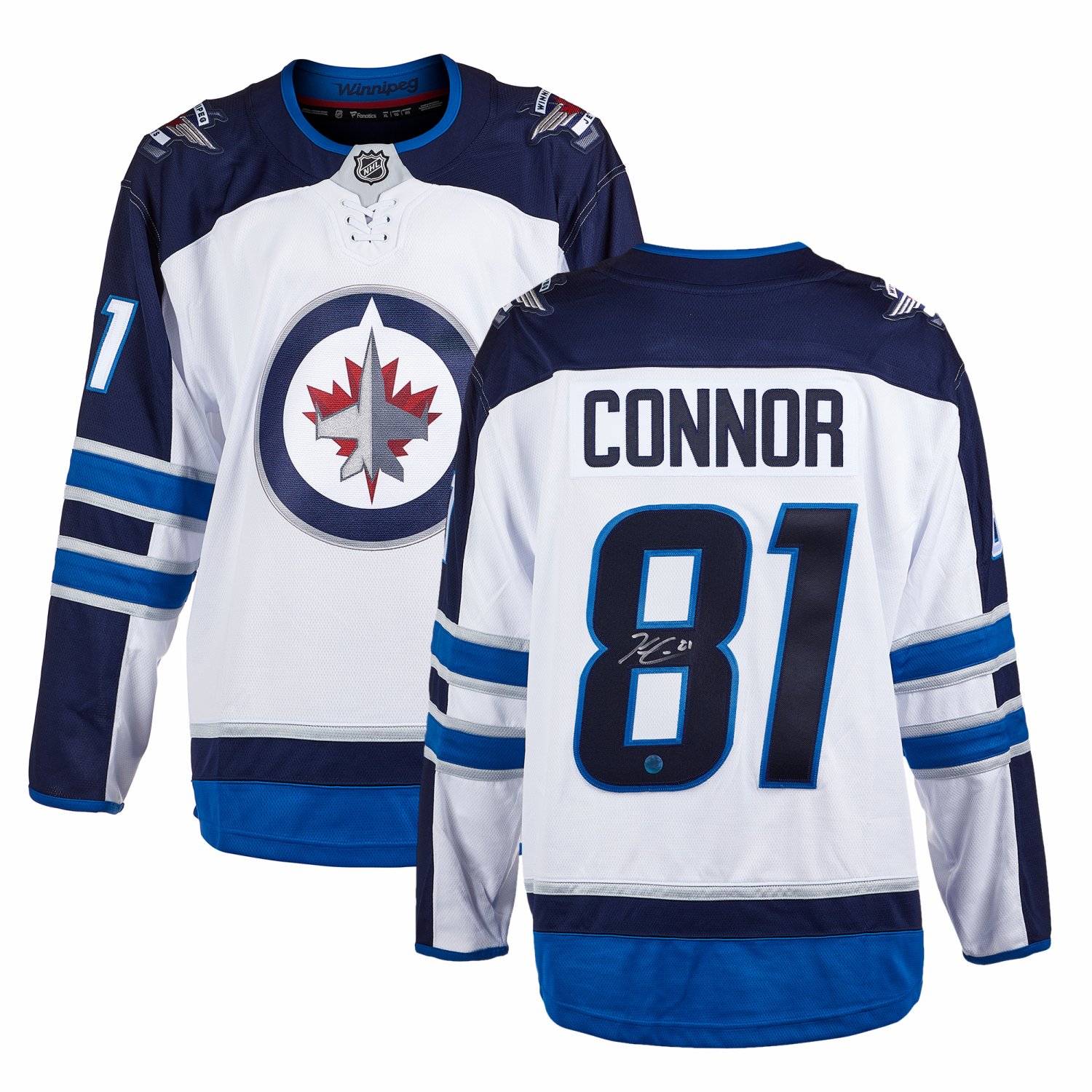 Kyle Connor Winnipeg Jets Autographed Blue Fanatics Jersey