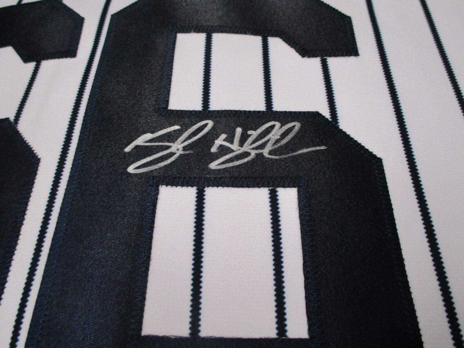 Kyle Higashioka Signed New York Grey Baseball Jersey (JSA)