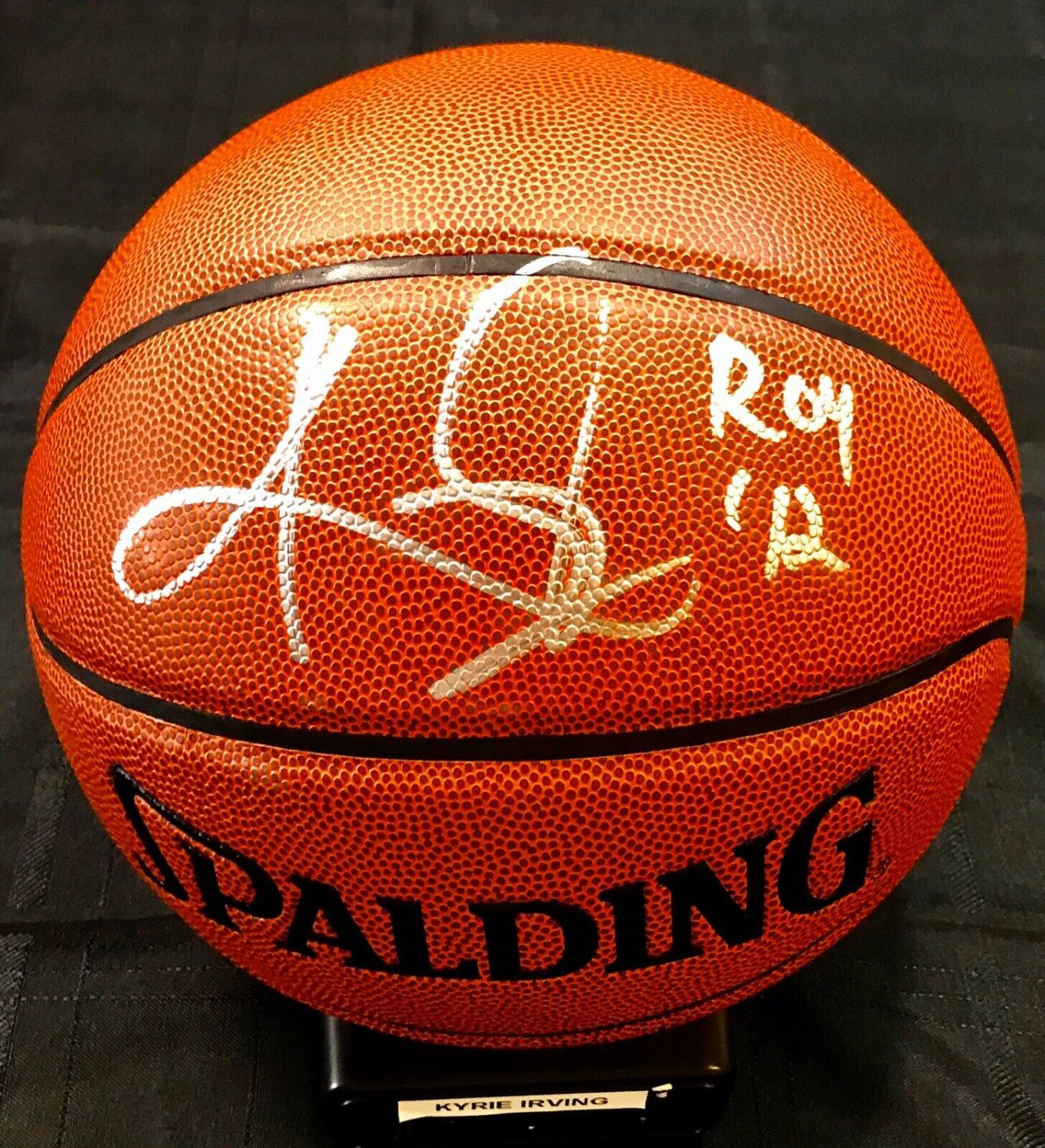 kyrie irving autographed basketball
