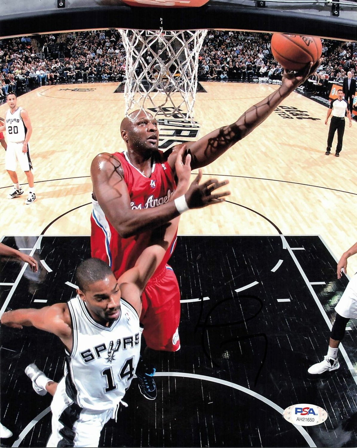 lamar odom autograph
