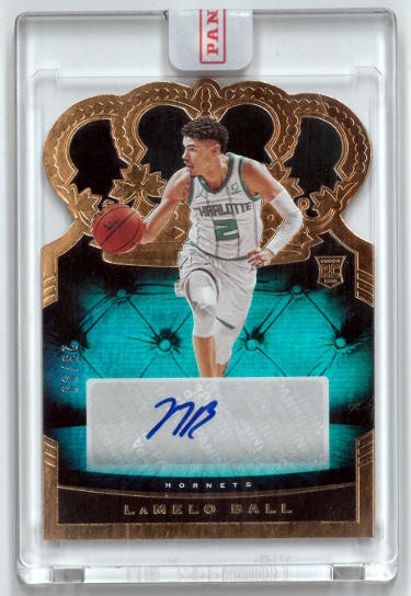 Lamelo Ball Autographed Signed 2020-21 Crown Royale Rookie Crown Auto