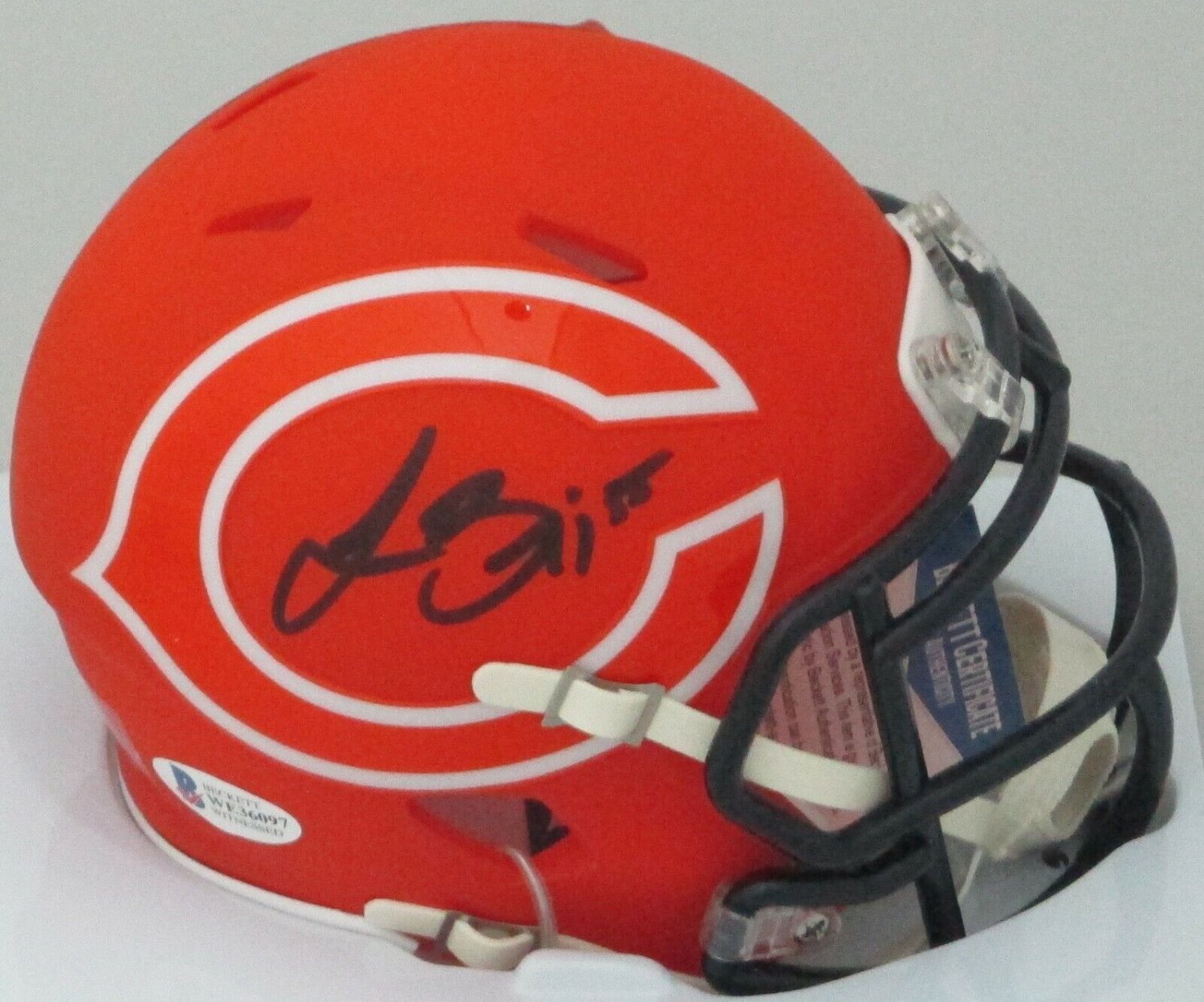 Lance Briggs Autographed Signed Bears Linebacker Riddell Amp Mini Helmet  Auto - JSA