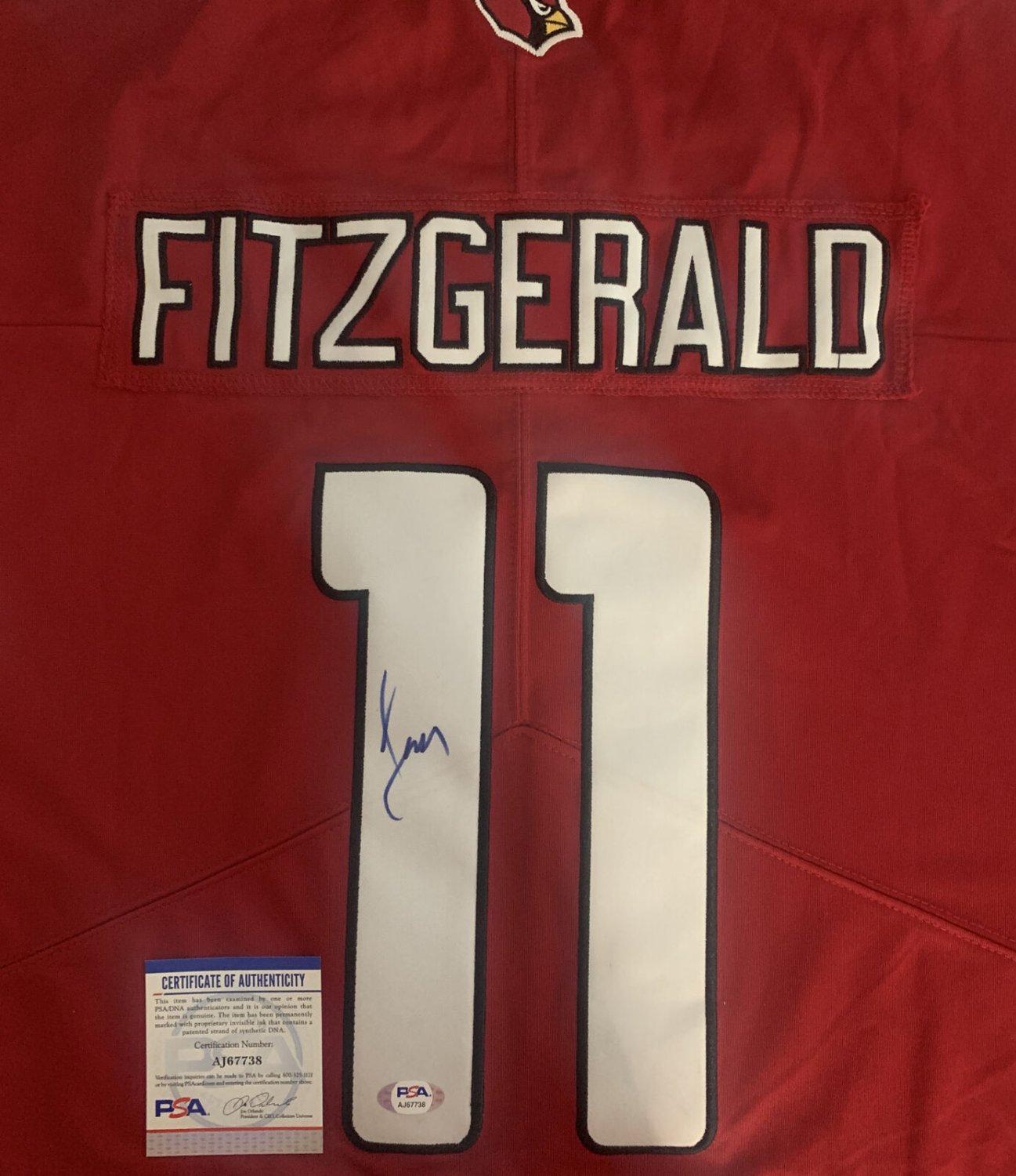 larry fitzgerald autographed jersey