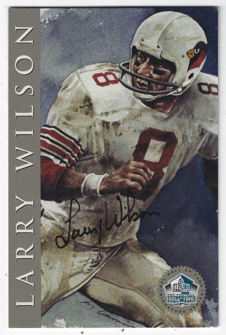 Larry Wilson Autographed Signed St. Louis Cardinals Ron Mix Hall