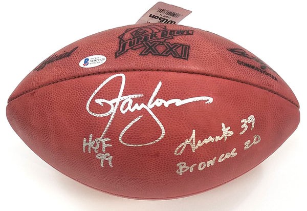 Autographed Sports Memorabilia Signed Lawrence Taylor New York