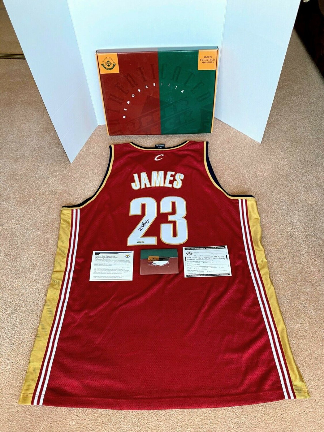 lebron james rookie jersey signed