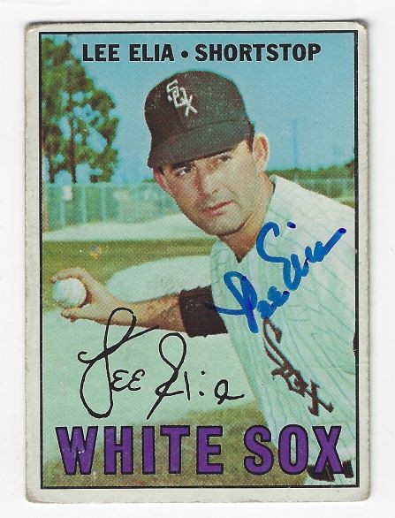 Lee Elia Autographed Signed Chicago White Sox 1967 Topps Card - Autographs