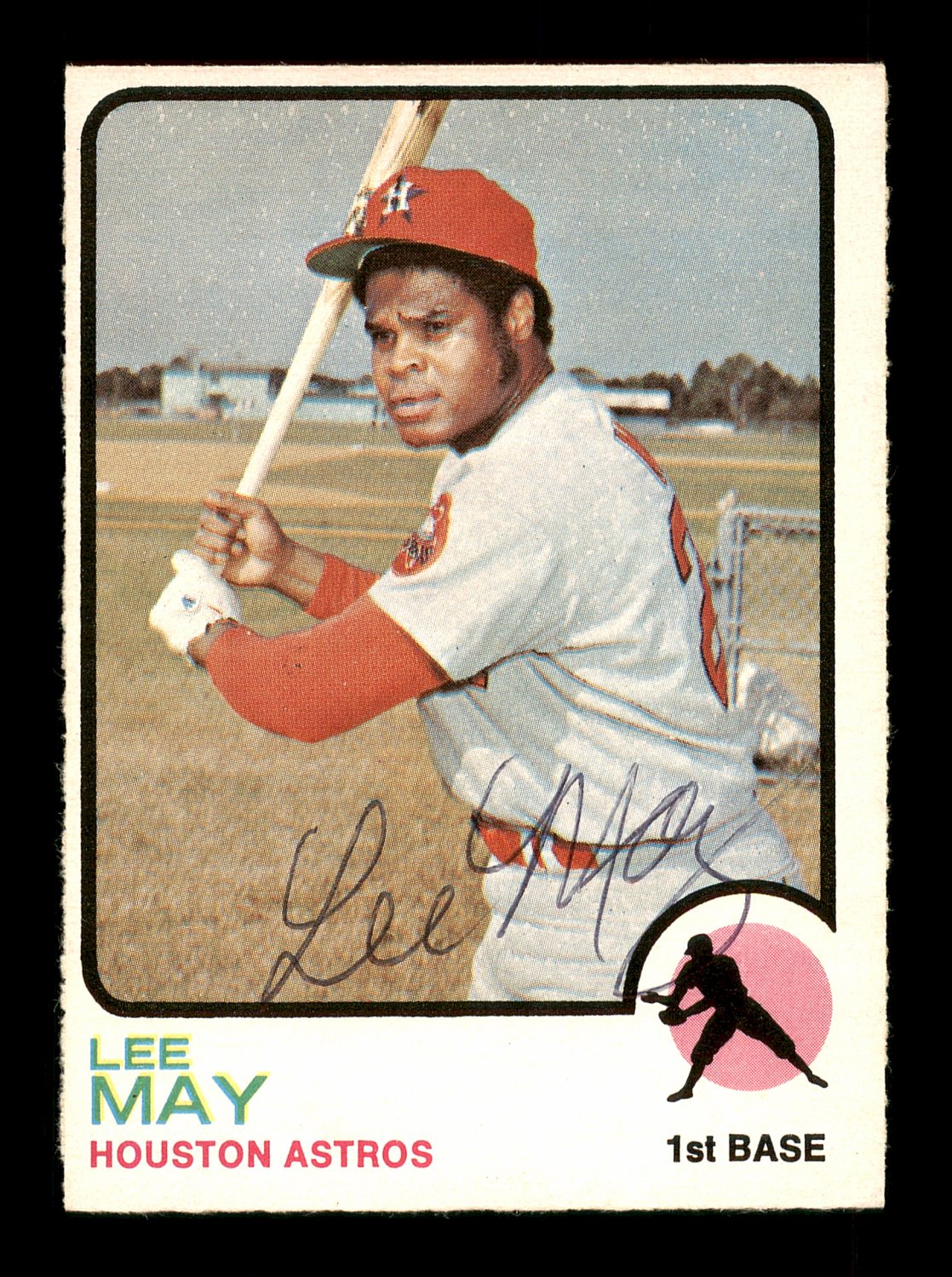 Lee May Autographed Signed 1973 O-Pee-Chee Card #135 Houston