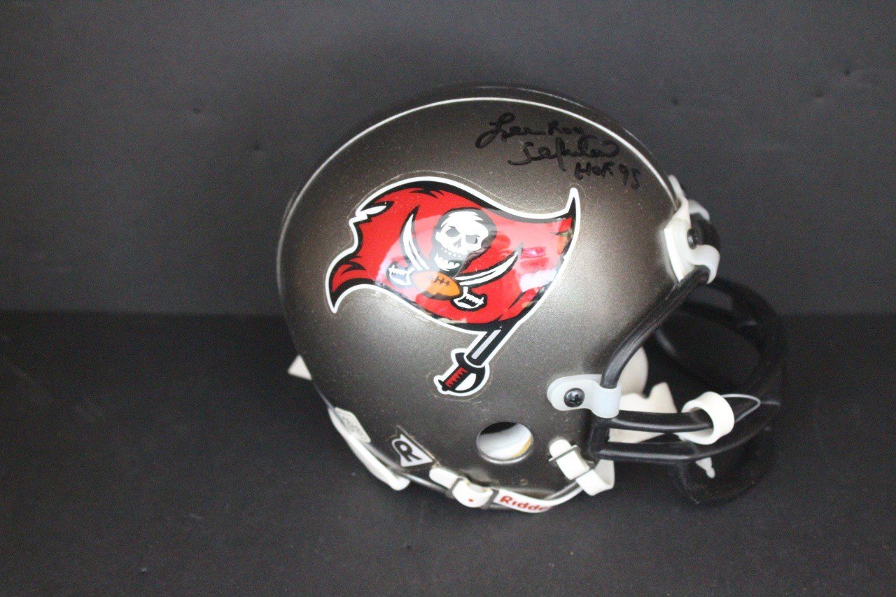 Lee Roy Selmon Autographed Signed (HOF) Buccaneers Mini Helmet Autograph  Auto PSA/DNA