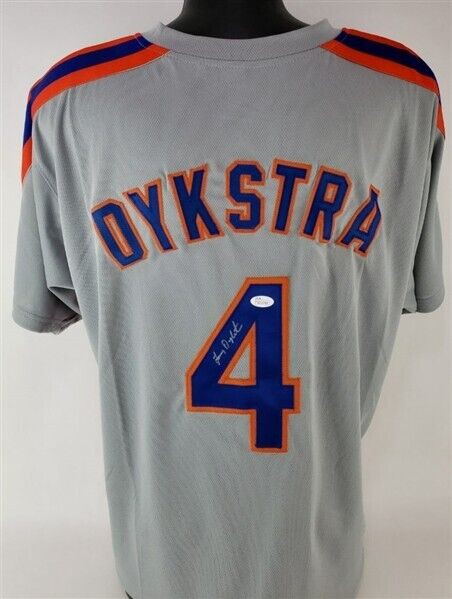 New York Mets Lenny Dykstra Autographed Signed Custom Jersey Jsa Coa