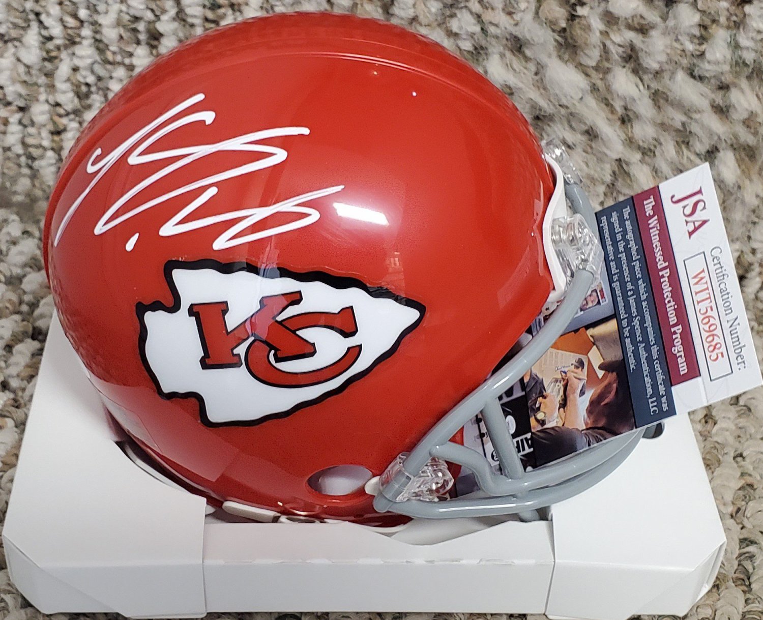 Lesean Mccoy Autographed Signed Kansas City Chiefs Mini Helmet JSA COA -  Autographs