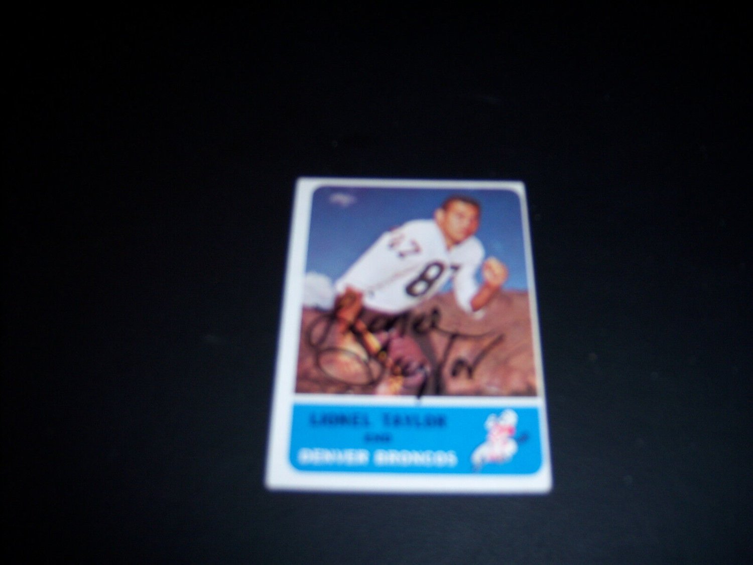 Lionel Taylor Autographed Signed Broncos JSA/COA Card