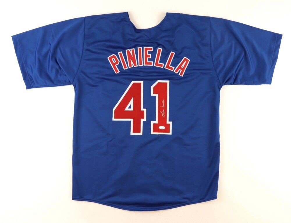 Lot Detail - 2009 Lou Piniella Game Worn and Signed Chicago Cubs Jersey