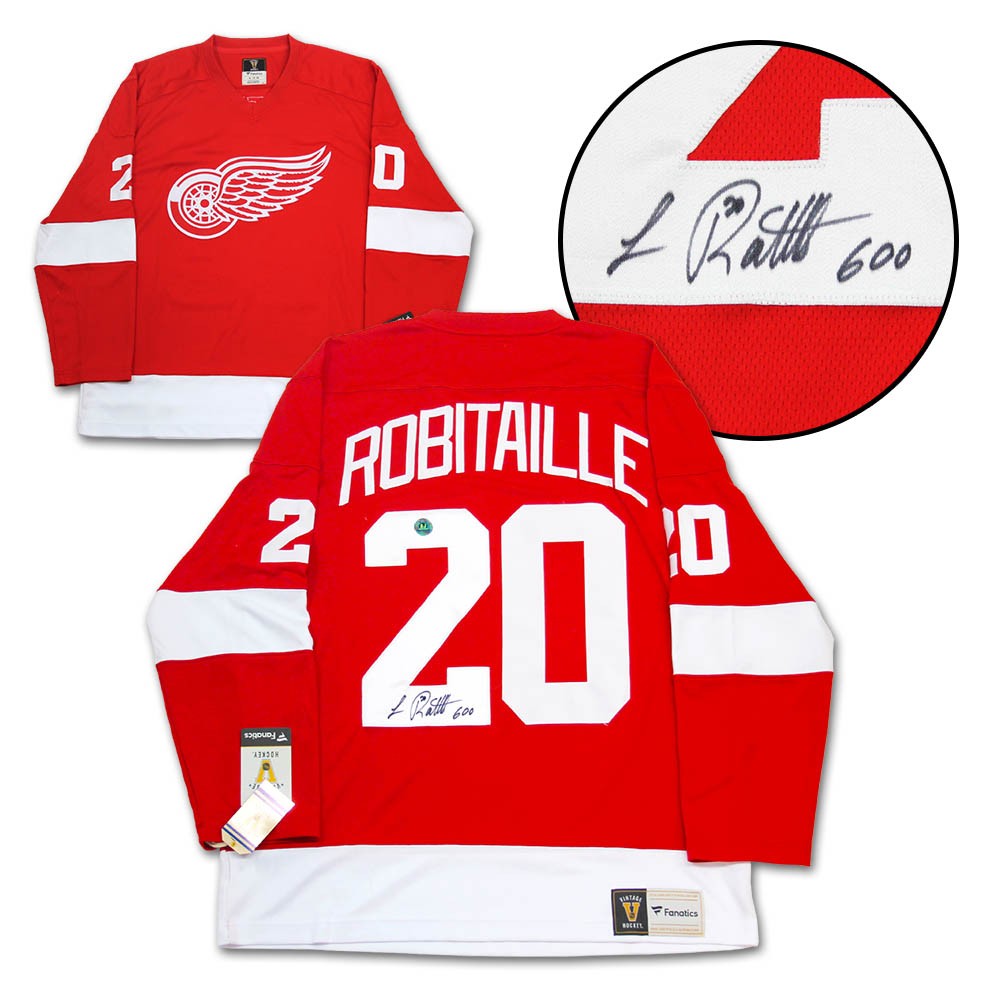 Luc Robitaille Autographed Detroit Red Wings Retro Fanatics Jersey –  CollectibleXchange