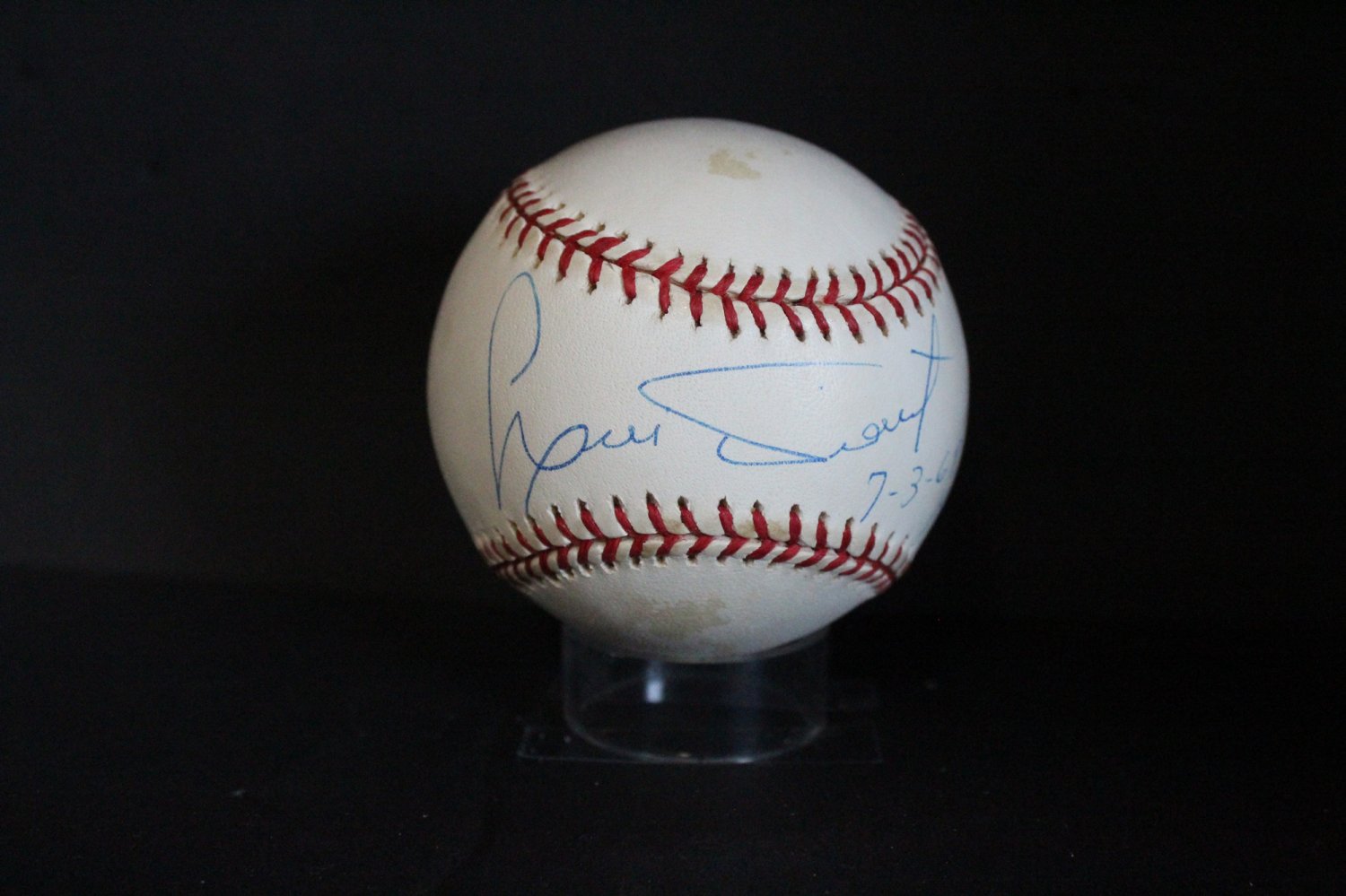 Luis Tiant Autographed Signed (7-3-68 19 Ks) Baseball Autograph Auto PSA/DNA