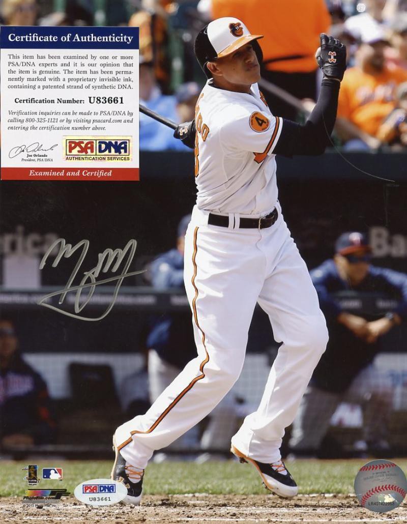 Manny Machado Baltimore Orioles Signed Autographed 8x10 Photo –