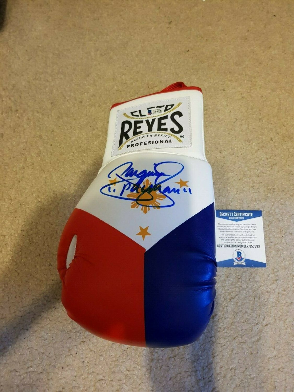 Manny Pacquiao Autographed Signed Cleto Reyes Boxing Philippines Glove