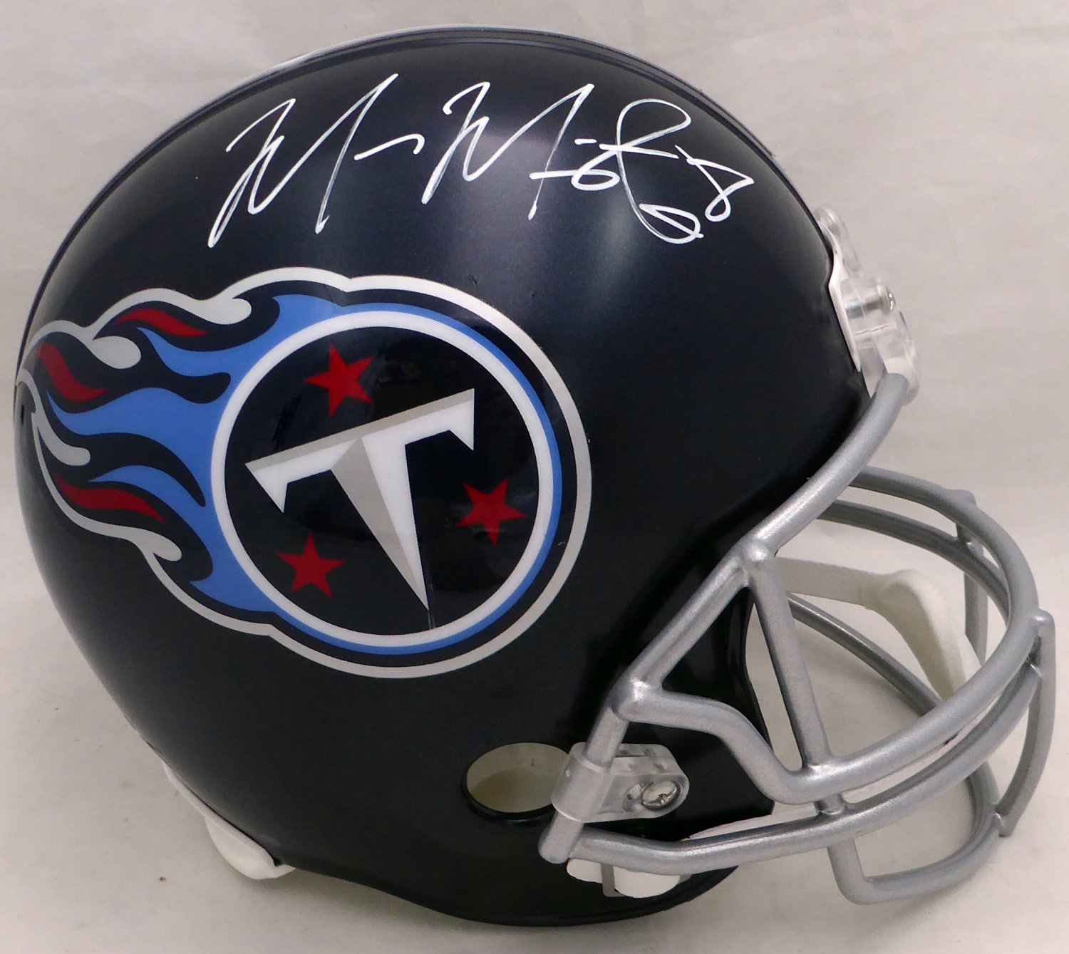 Marcus Mariota Autographed Signed Tennessee Titans Full Size Replica Helmet  Beckett Beckett