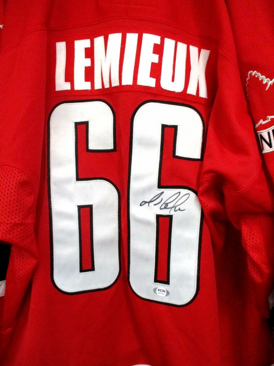Mario Lemieux Autographed Jersey