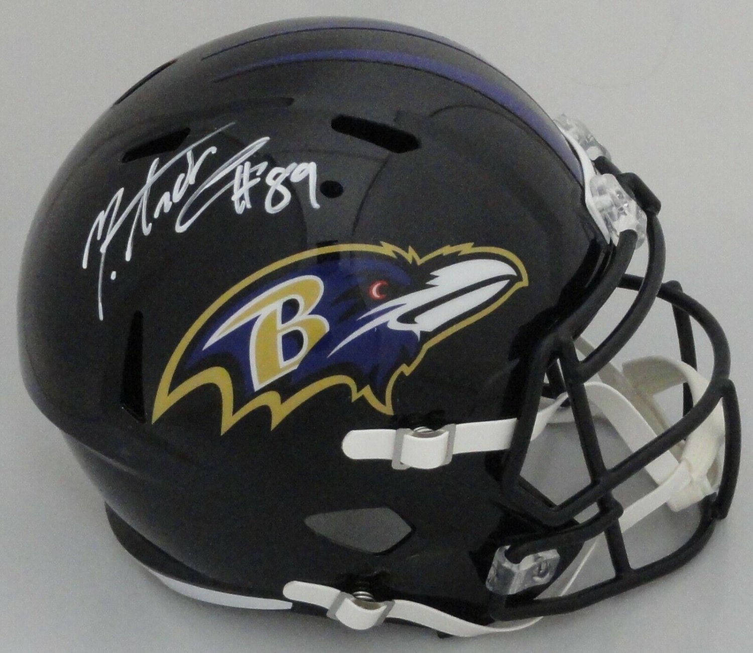 Mark Andrews Autographed Signed Ravens Riddell Full Size Replica Speed  Helmet Auto - Beckett