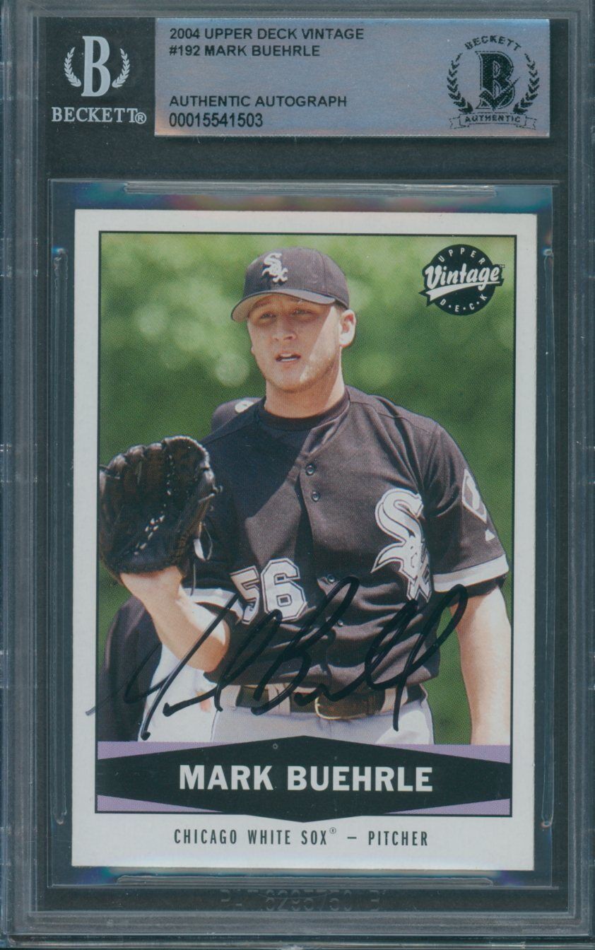 Mark Buehrle Autographed Signed 2002 UDA Authentics Card #75 Beckett  Authenticated