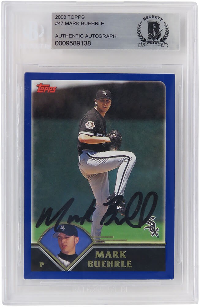 Mark Buehrle Autographed Signed Chicago White Sox 2003 Topps Baseball Card  #47 - (Beckett Encapsulated)