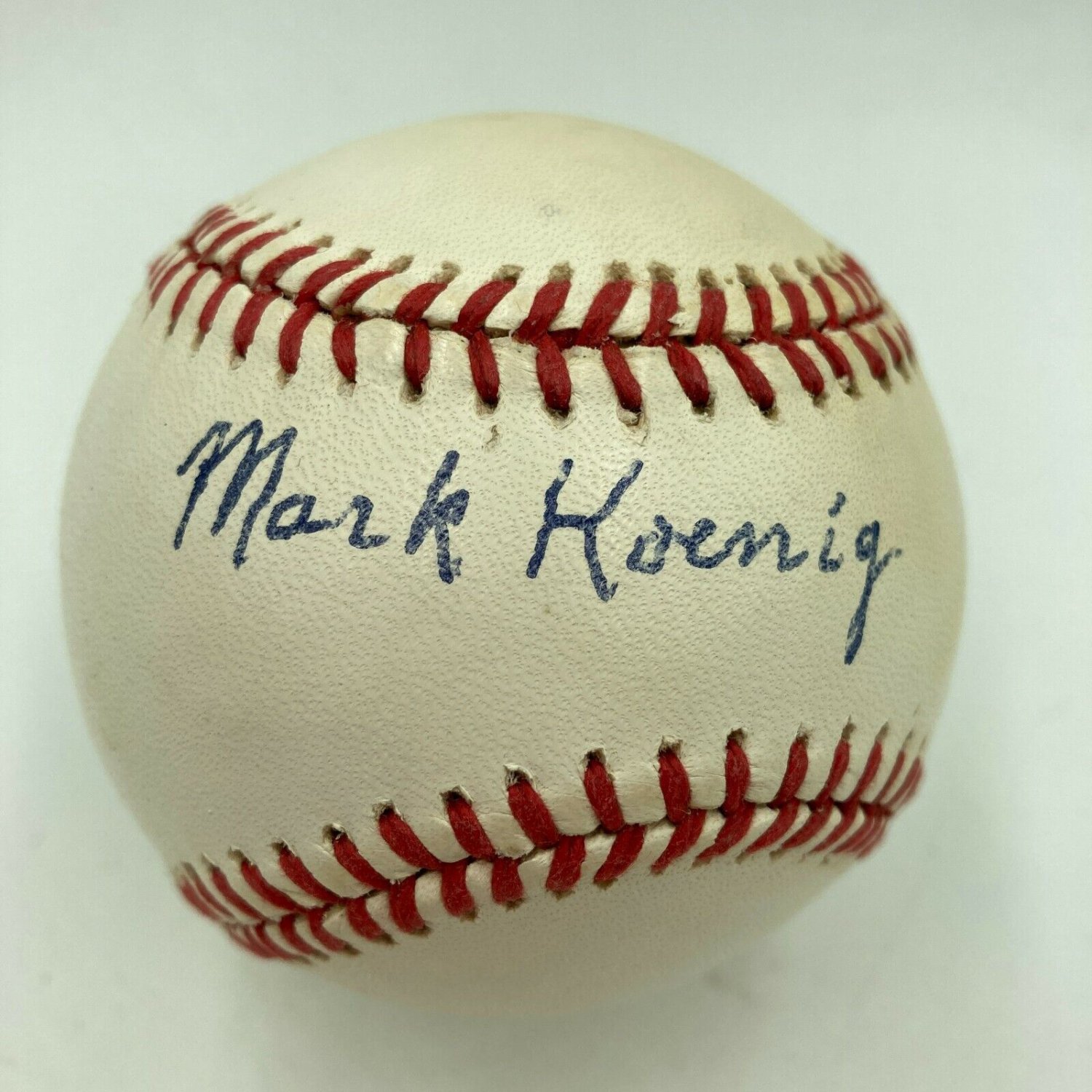 Mark Koenig Autographed Signed Beautiful Single Baseball 1927 Ny
