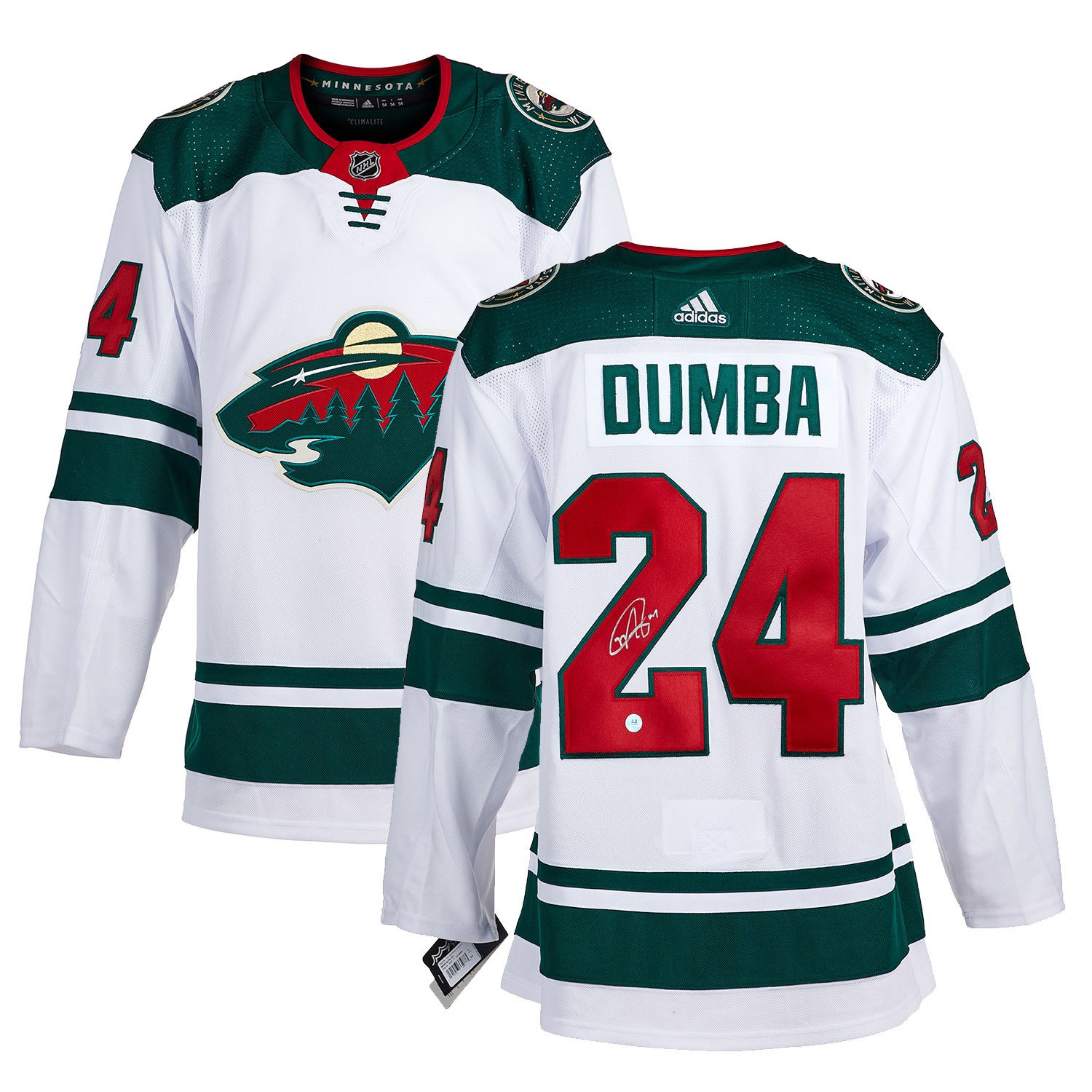 Matt Dumba Minnesota Wild Autographed Adidas Authentic Hockey