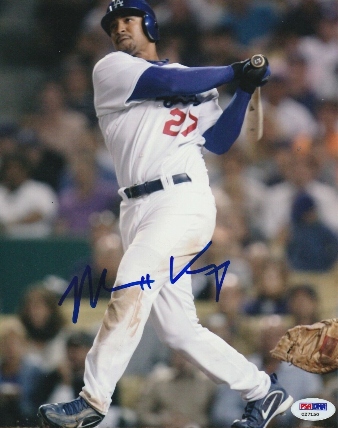 Matt Kemp Autographed Signed Los Angeles Dodgers 8X10 Photo With