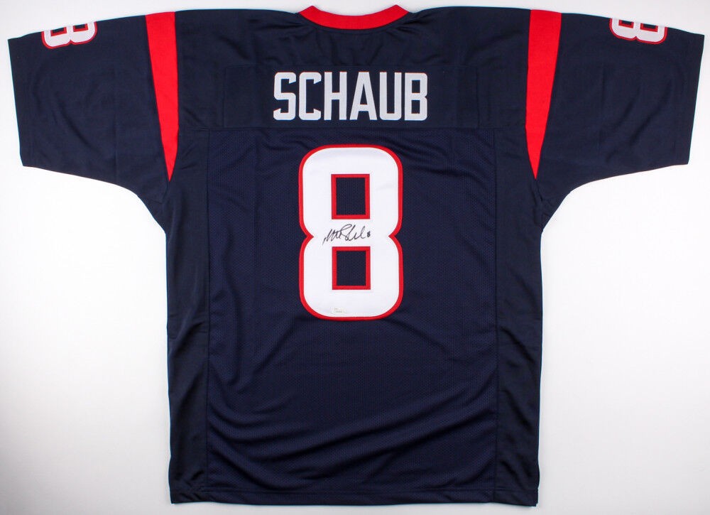 MATT SCHAUB AUTOGRAPHED HOUSTON TEXANS JERSEY JSA