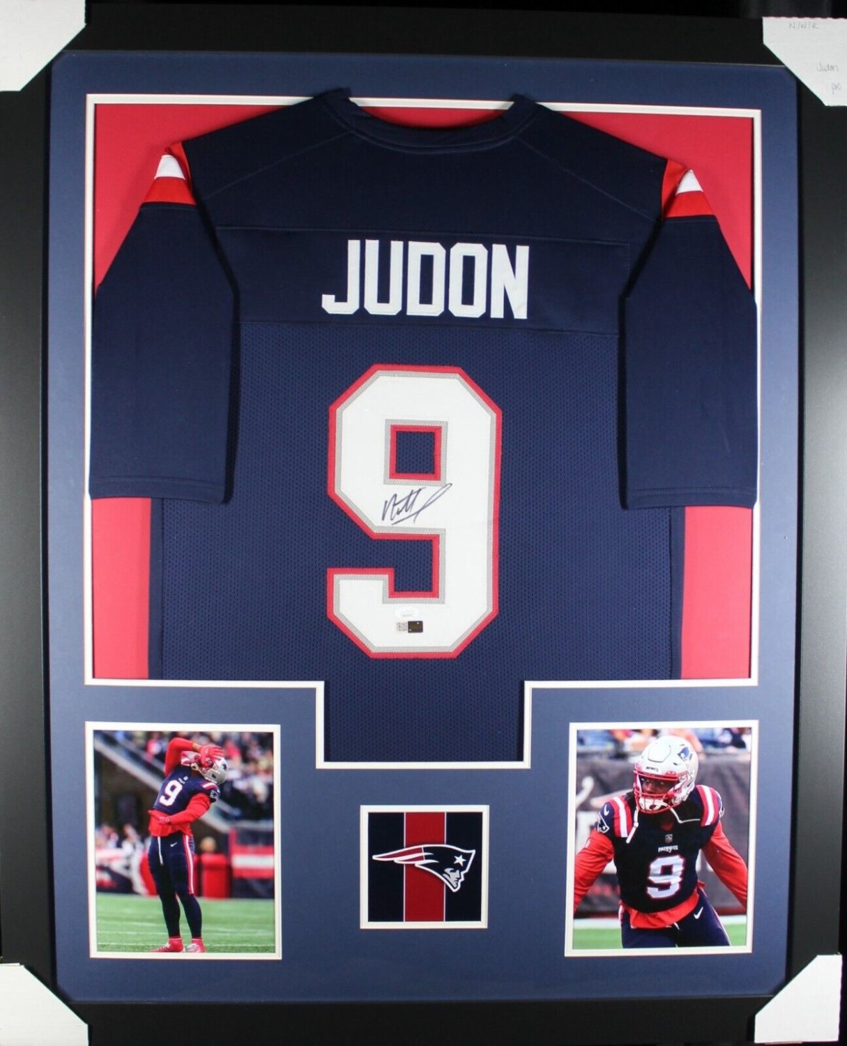 Matthew Judon Autographed Signed (Patriots Blue Tower) Framed