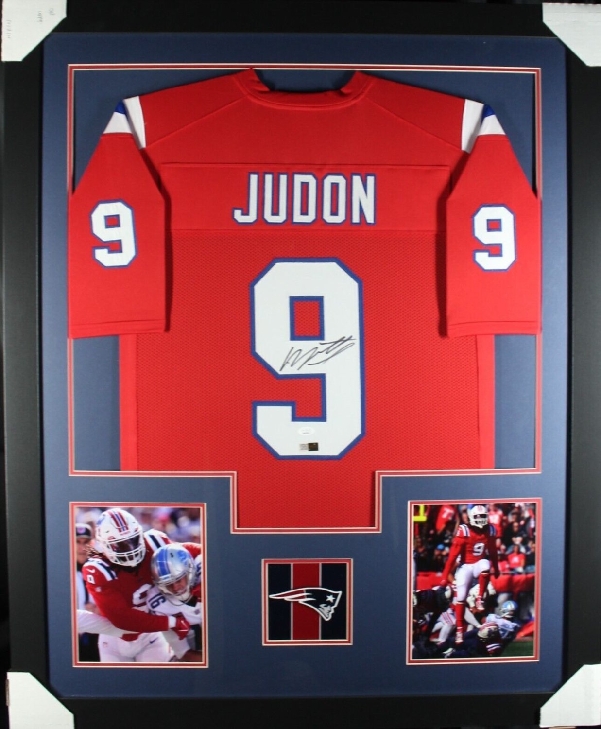 Matthew Judon Signed Autographed Patriots Jersey Framed To 32x40