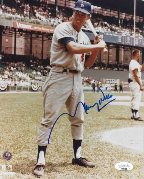 Maury Wills Autographed 8x10 Baseball Photo