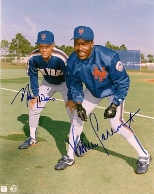 Maury Wills Autographed Signed & Vince Coleman New York Mets Photo -  Autographs