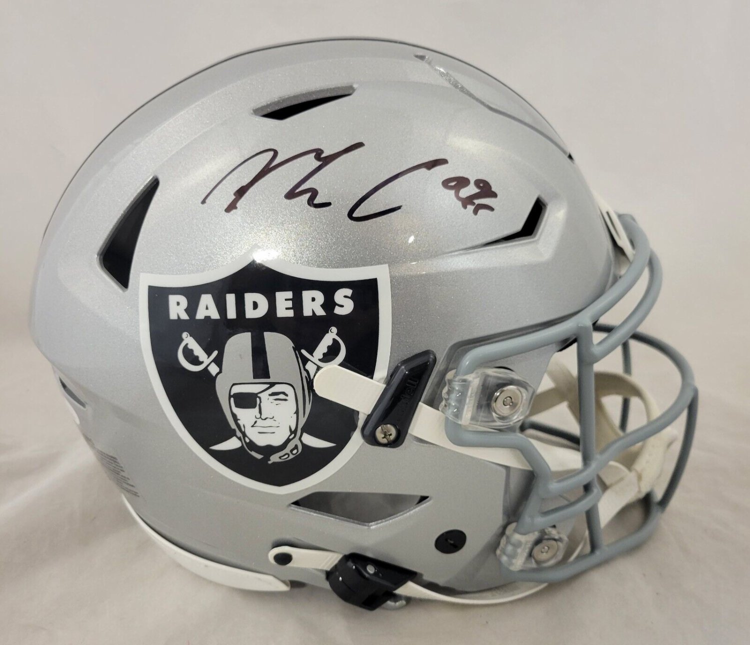 Maxx Crosby Autographed Signed Las Vegas Raiders F/S Speedflex Authentic  Helmet JSA COA