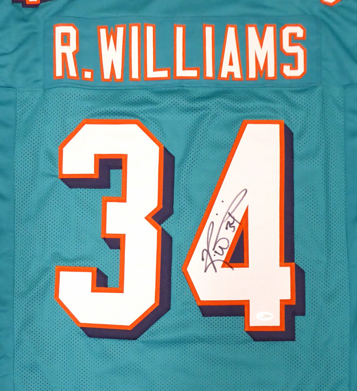 Miami Dolphins Ricky Williams Autographed Signed Teal Jersey ...