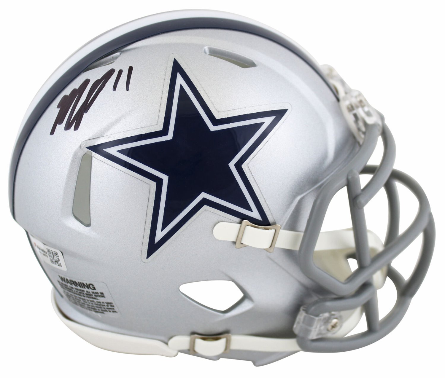 Micah Parsons Autographed Signed Cowboys Authentic Silver Speed