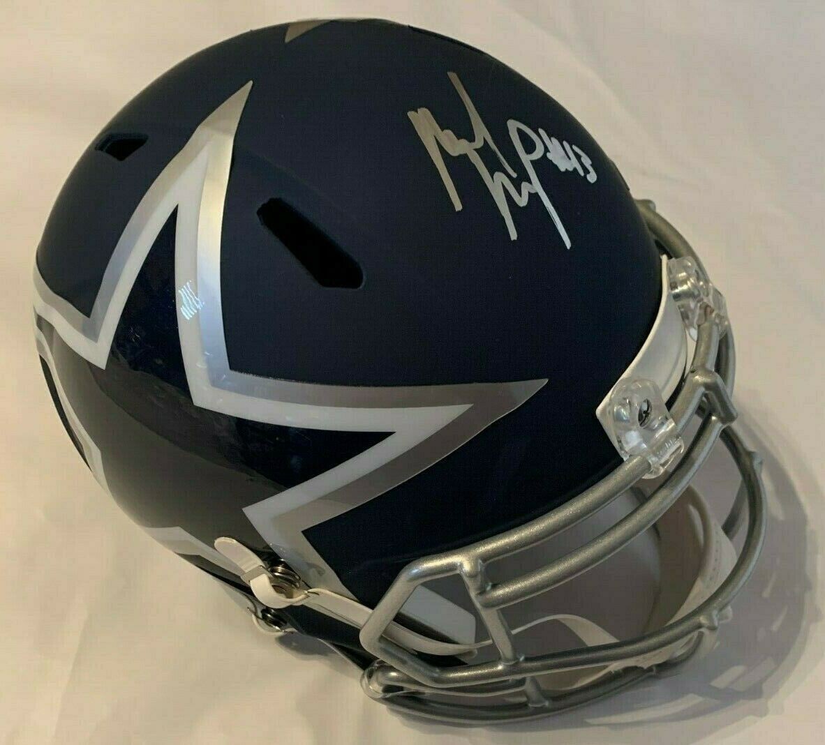 Michael Gallup Autographed Signed Full Size Dallas Cowboys Amp Speed Helmet  Tristar