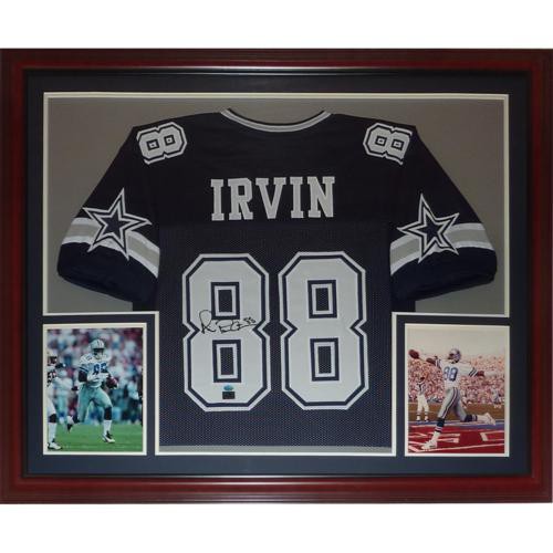 Michael Irvin Dallas Cowboys Signed Autographed Blue #88 Custom Jersey –