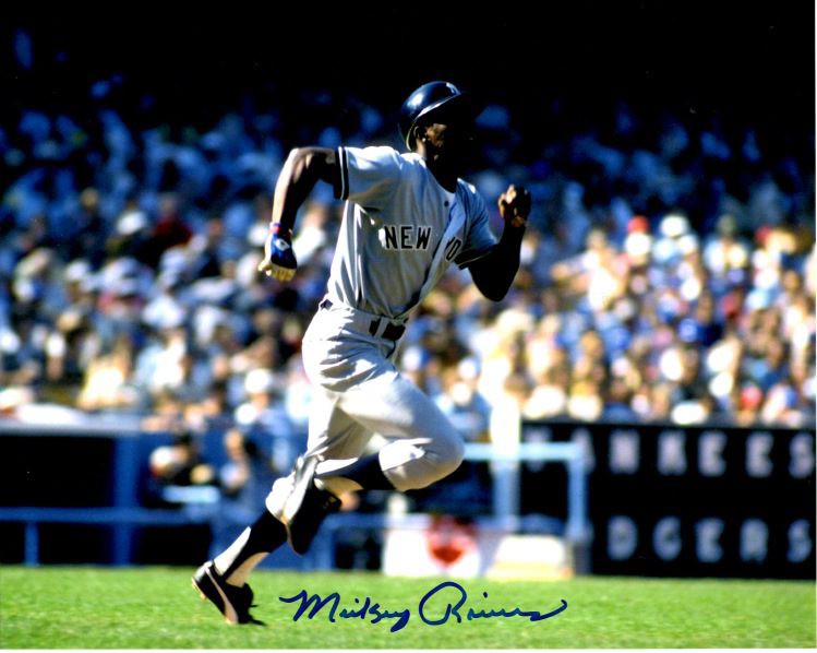 Mickey Rivers Autographed Signed 8X10 New York Yankees Photo - Autographs