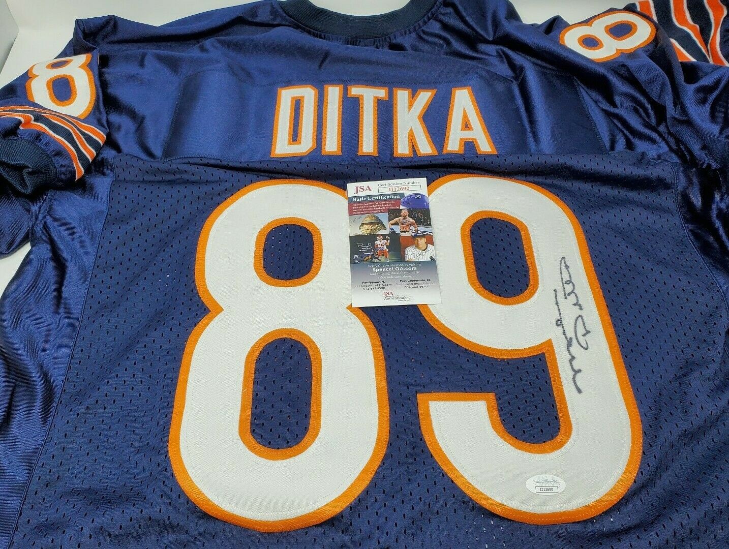 mike ditka signed jersey