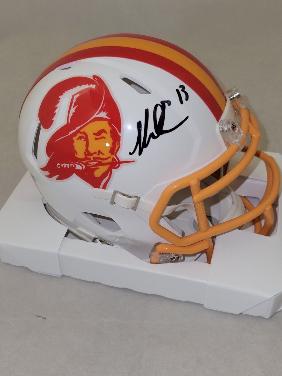 Mike Evans Autographed Signed Tampa Bay Buccaneers Throwback Speed