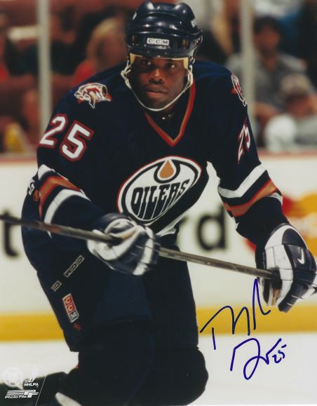 Signed Mike Grier Photo