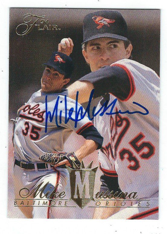 Mike Mussina Autographed Card