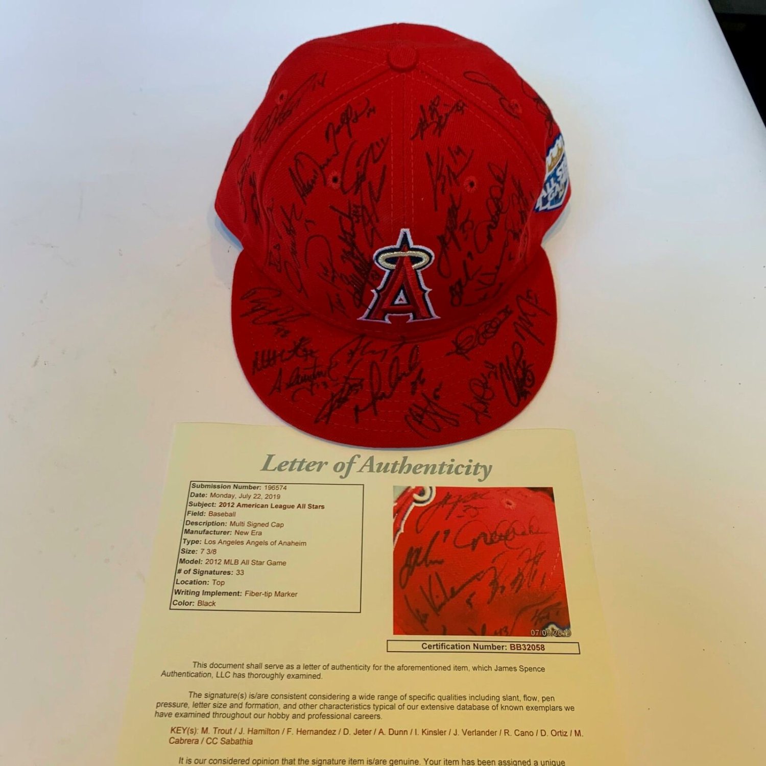 Mike Trout Signed Custom Framed Jersey (JSA)