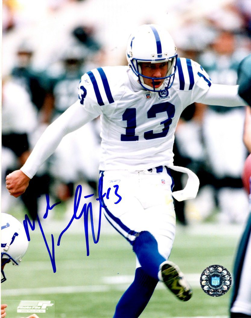 Mike Vanderjagt Autographed Signed 8X10 Indianapolis Colts Photo -  Autographs